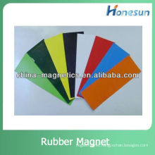 colorful magnetic rubber magnet sheet with 0.2mm thickness